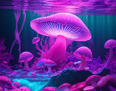 Underwater Utopia: The Neon Cascade