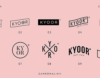 Kyoor Skincare Logo Design