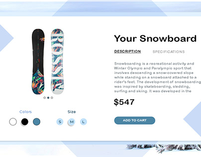 Snowboard page