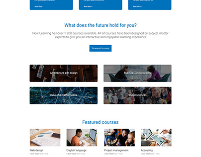 URA Homepage Design
