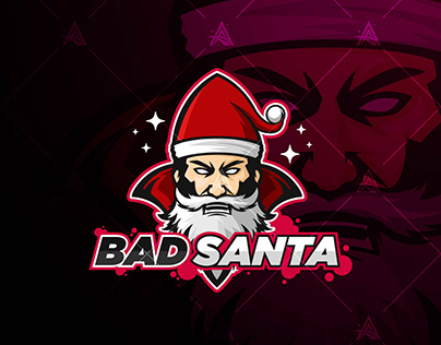 Mascot Logo design - Bad Santa