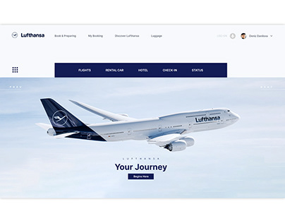 Project thumbnail - Lufthansa UI UX design