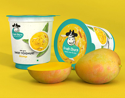 Fresh Churn - Logo Design & Identity for Dairy brand