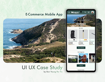 Backpacker UI UX Case Study | E-commerce Mobile App
