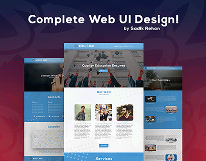 Complete Modern Web UI Design