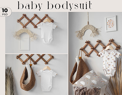 Baby Bodysuit Mockup Set