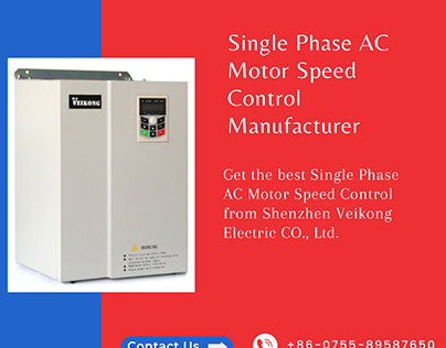 Single Phase AC Motor Speed Control Manufacturer