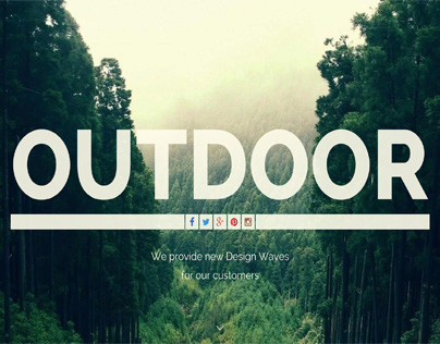 Outdoor - One Page Responsive WordPress Theme