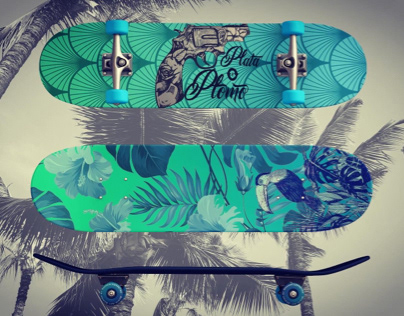 Digital Art Skate Board