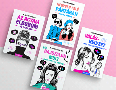 Angelika R. Kelényi book covers - comic series