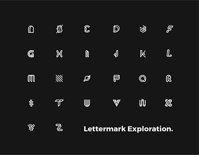 Lettermark Exploration: 30 Days of Type