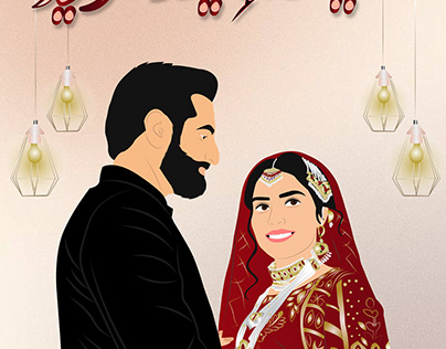 Wedding Illustration / Couple Illustration