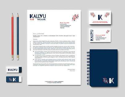 Kallyu magazine visual identity design