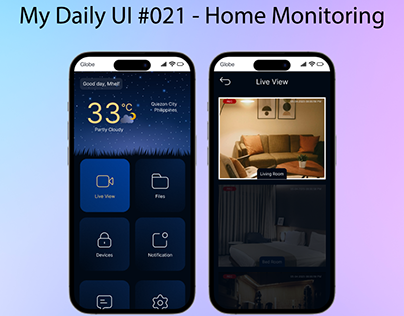 My Daily UI #021 - Home monitoring