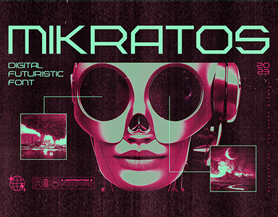 Mikratos - Futuristic Display Fonts
