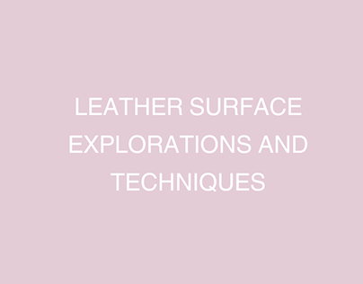 LEATHER SURFACE EXPLORATIONS