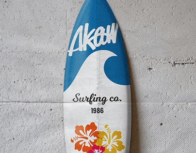 Vintage surf poster