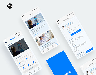 Medical app UI design (Care360)