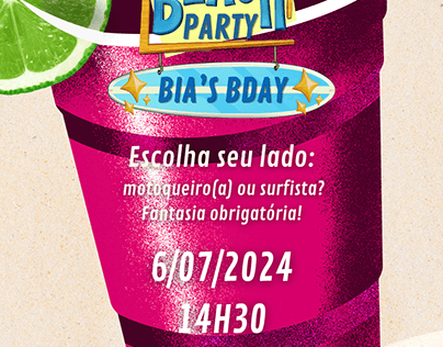 Birthday Invitation | Beach Party