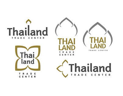 Thailand Trade Center logo design layout