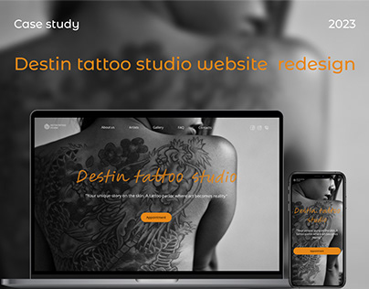 Destin tattoo studio website redesign