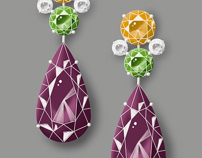 Project thumbnail - earrings with Spinel