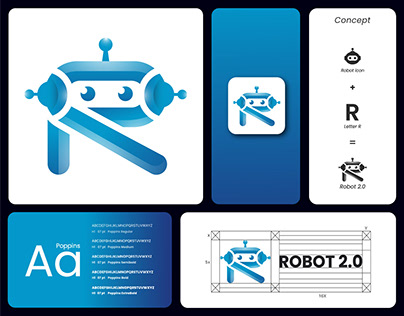 Logo, Logo Design, Robot, Brand Identity, Ai, Bot, Tech