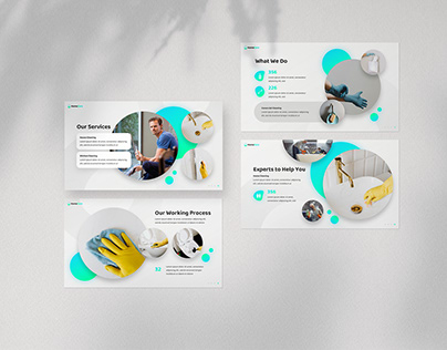 HomeCare Cleaning Service Presentation Template