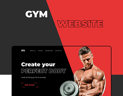 Landing Page. Gym website.