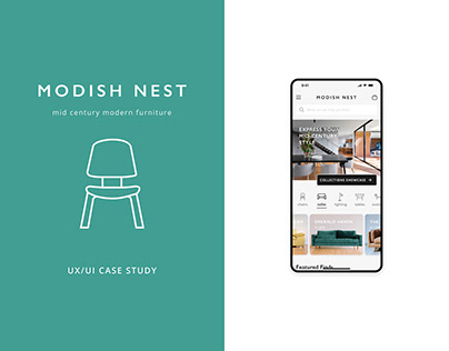 Modish Nest - Furniture Store: UX UI Case Study