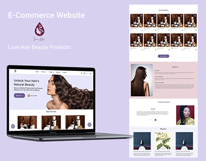 E-commerce website| Hair care products
