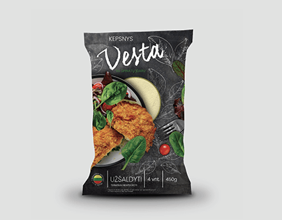 Roast chicken "Vesta" package design