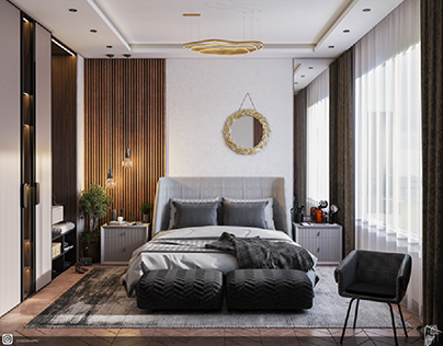 modern interior bedroom