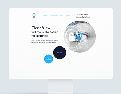 Website design for contact lenses