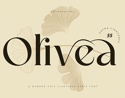 Olivea - Chic Ligatures Serif Font