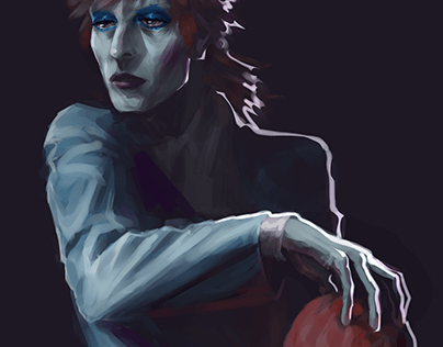 David Bowie/Ziggy Stardust portrait