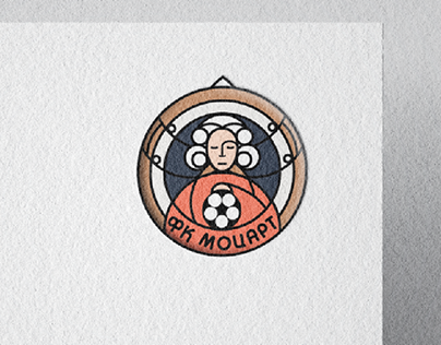 эмблема футбольной команды Моцарт