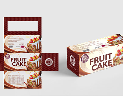 fruit cake box package design