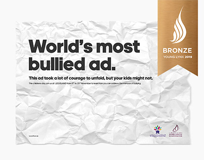 Dubai Young Lynx Anti Bullying Print Ad | Bronze winner