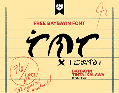 BAYBAYIN TINTA IKALAWA Free Font