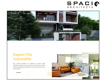 SPACIO ARCHITECTS WEBSITE DESIGN