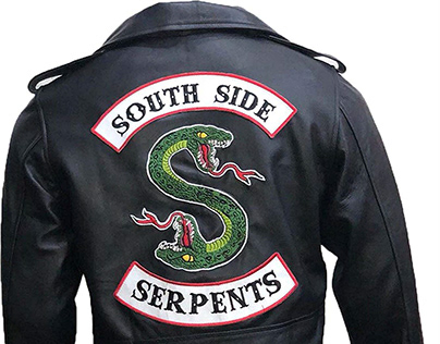 Riverdale Southside Serpents Gang Men Biker Black Leath