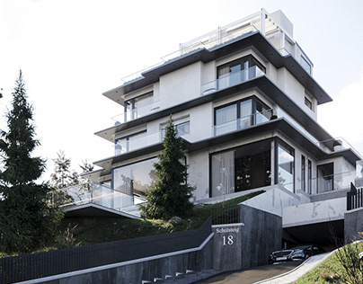 Exterior visualization House in Vienna