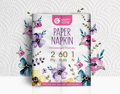 Paper Napkin Packaging Design