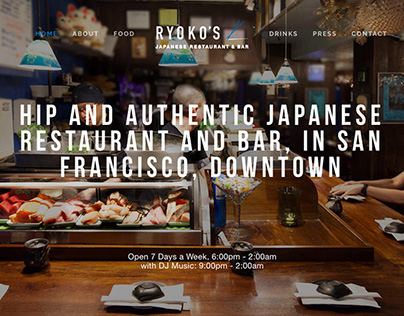 Ryoko's Japanese Restaurant & Bar : Website