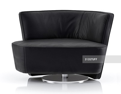 3d model of Walter Knoll Drift lounge chair