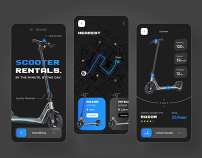 E-scooter Rental App Concept