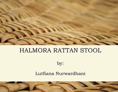 Halmora Rattan Stool