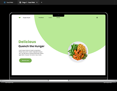 Figma food web design