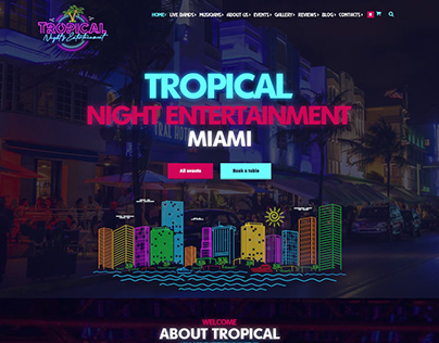 Tropical Night Entertinment Web